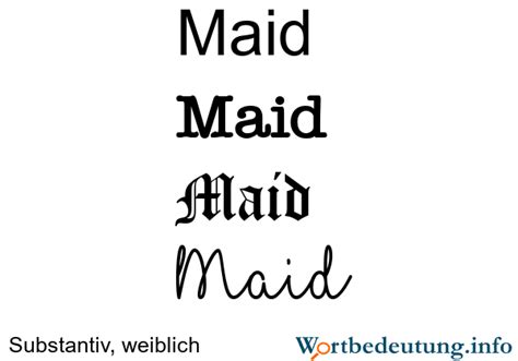 maid bedeutung.